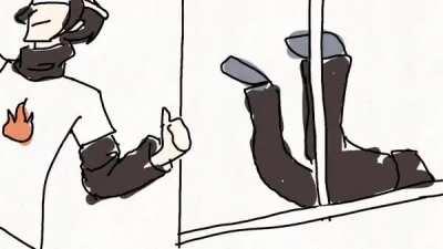 Dream getting chased out of a window by 3 hunters