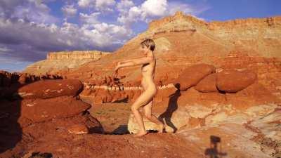 Frolicking naked in South Utah Nature!