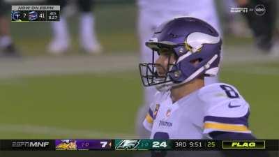 [Highlight] Darius Slay picks off Kirk Cousins and runs to give the ball to James Harden