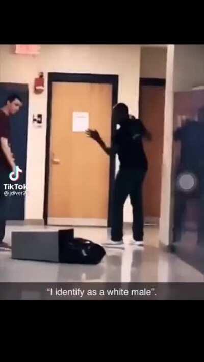 “I identify as a white male.”