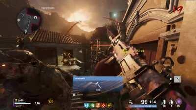 Easy place for camos/high rounds. You have to keep the spawn door closed.