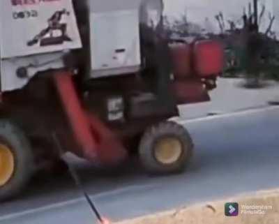 Crossing the street recklessly