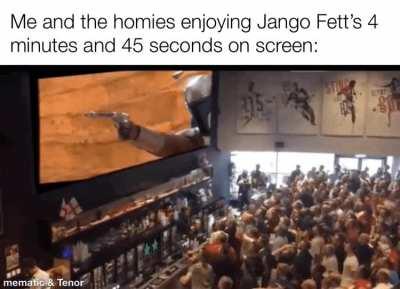 Poor Jango couldn’t get a head on Geonosis