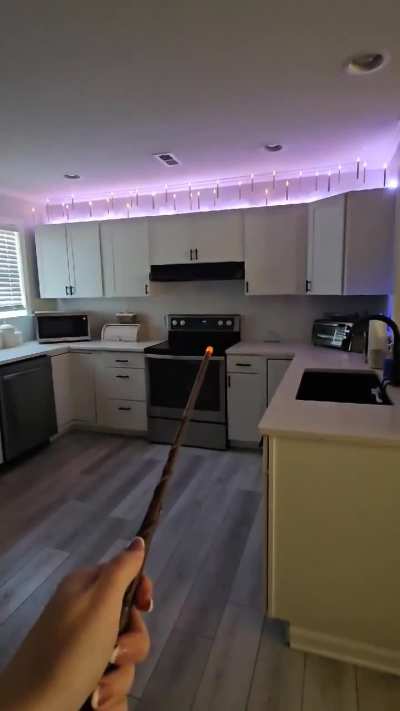 My Harry Potter floating candles