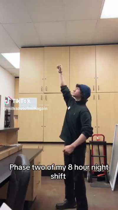 Buffing on my lunch break to get through an 8 1/2 hour shift at a job hate  