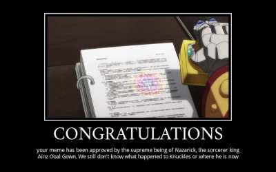 So, Ainz is ruling over memes now