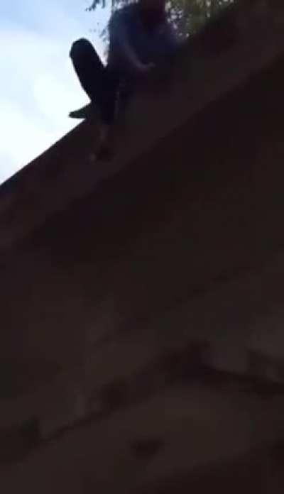 That parkour went wrong.