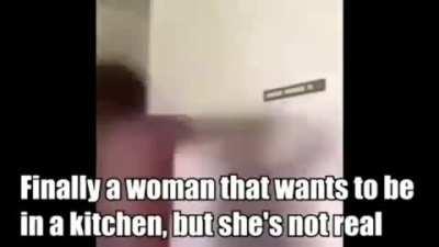 She's not real, Wake up.