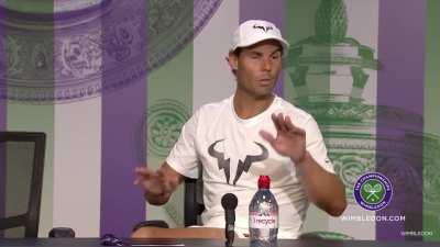 When you go back in time and try to warn Rafa that he’s going to be eliminated in the quarter-final of a clay court tournament…