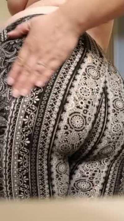 Trying out my new flare pants