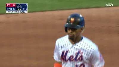 [Highlight] ATL@NYM: Francisco Lindor hits a missile 2-run home run to put the Mets up 5-0