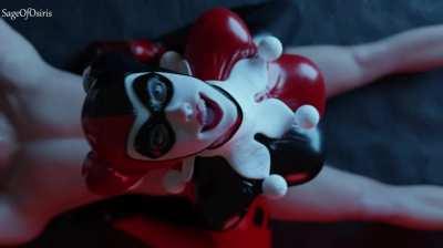 Harley Quinn enjoying herself (SageOfOsiris, Evilaudio)