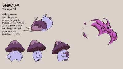 [OC][Art] Say hi to Shroom, the Myconid.