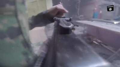 isis gun pov - mosul iraq 2017