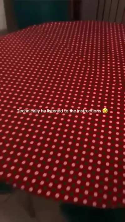 Please bring the wrapping paper.