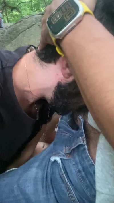 Found some dick to suck and swallow at the park 