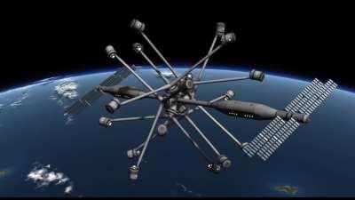 Three Axle Artificial Gravity Station