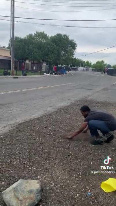 Kinda smooth with it.