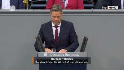 Habecks Rede im Deutschen Bundestag -- 8. September (8:25)