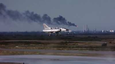 France's Dassault Balzac V fighter jet started to fly in late 1961, Several innovations were made on this aircraft as the first fly-by-wire controls and the use of telemetry to communicate flight data in real time with the ground.