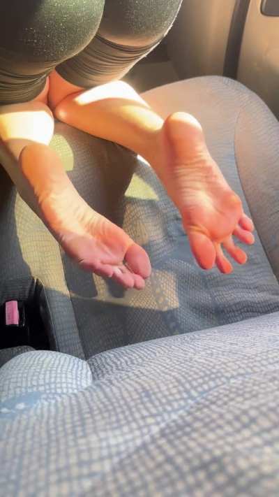 Locked in the Car with My Sweaty, Smelly Feet