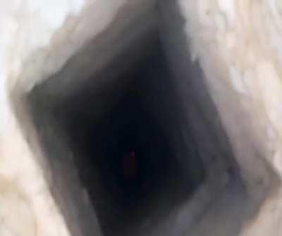 Molotov down abandoned mine shaft