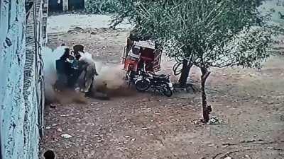 A mechanic died after his air compressor explodes