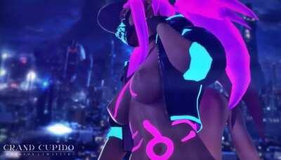 Double Akali & Dark Butt Job [League of Legends] (Grand Cupido)