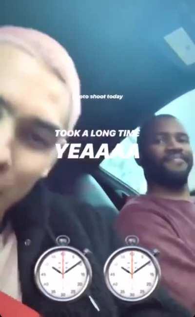 Frank wanted no part of this video lmao