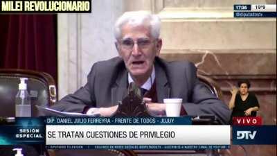 Diputado del FdT le pega a Milei en el congreso y lo insta a pedir disculpas públicamente por tratarlo de casta