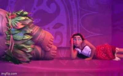 In Moana 2(2024) Moana sees Maui's Cock