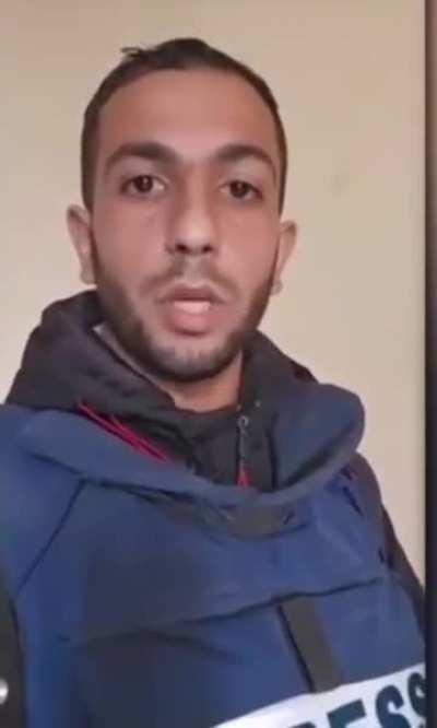Journalist Anas Al-Sharif is facing direct threats through calls and text and voice messages from the israeli occupation forces, threatening to target him if he continues to cover the heinous crimes and massacres committed by the israeli occupation in the