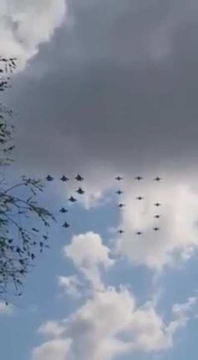 The sky over Moscow. С Днём Победы!