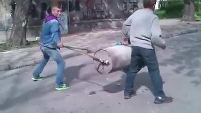 What Vadim gets up to next to Boris' apartment (2021, colorized)