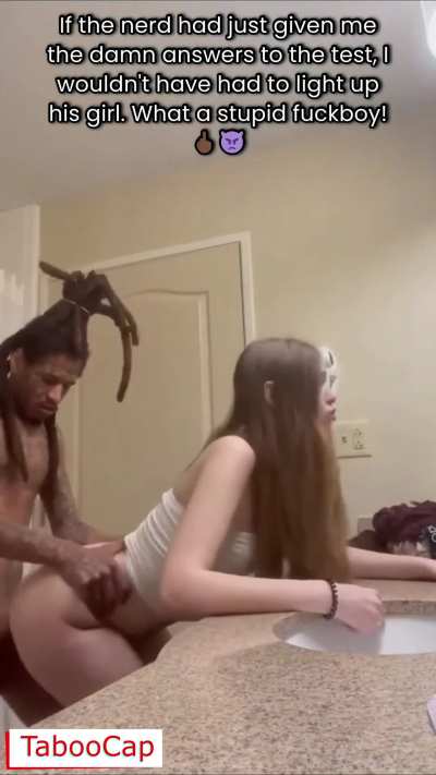 Fucking the Nerd’s Slutty 18 Year Old White Bitch (ImageFap TabooCap)