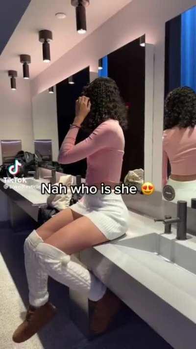 She’s weird but she’s cute with a big butt so I’m down