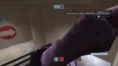 This is the best trickstab I have ever seen. It's like the game thought my face was a back