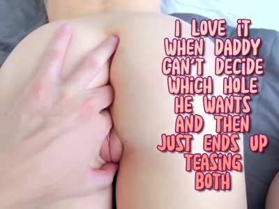 But I'm sure he's gonna pick my pussy in the end 