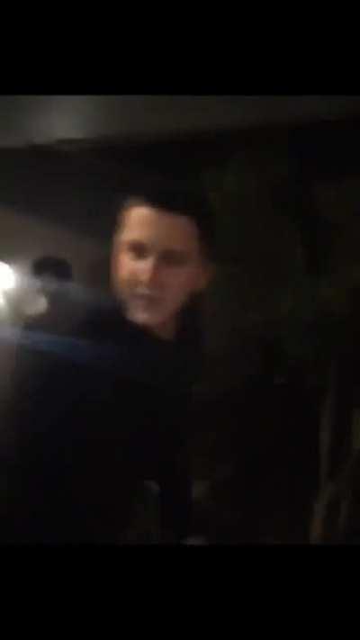 Jumping through a window to impress the girls