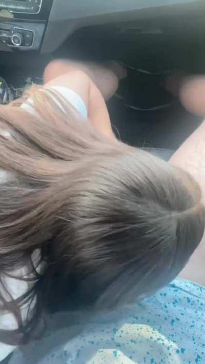 Nothing like a little head before watching a movie😏