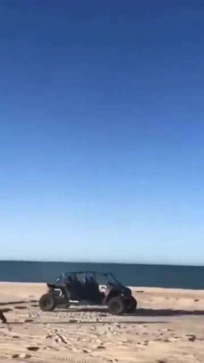 This time the bucket kicks you.