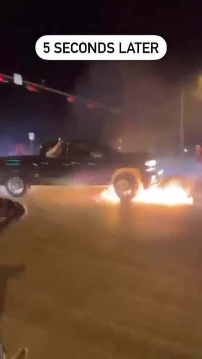 This street takeover is….. lit