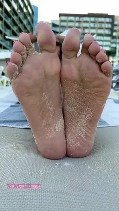 Vacay feet teasing! Everyone around us was wondering what we were doing... now they know lol