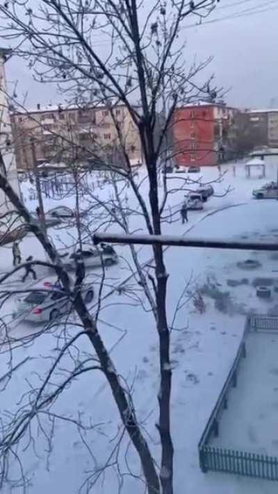 Running from the police in Russia