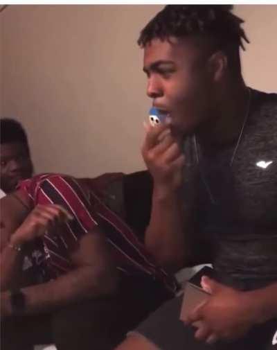 When he found out it was a baby coming