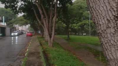 I got very lucky to be blessed (and soaked) by this stormy sunset.