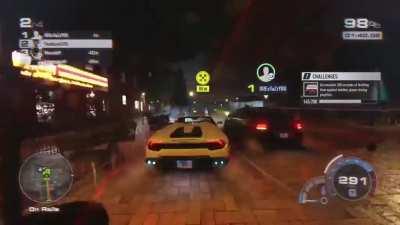 Instant karma for a rammer.