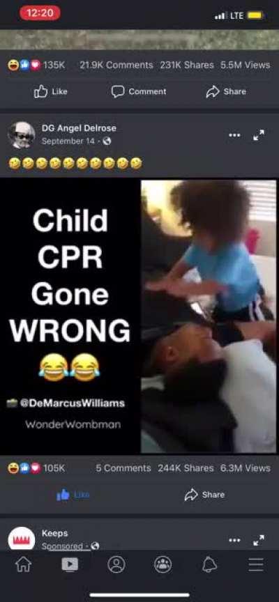 Slapped the life back into him😂