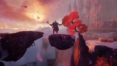 Boooooyyyy. God of War fanart made in Dreams on my PS5 😊