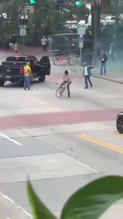BLM performs “die-in” in busy Savannah street and assault a driver who proceeds to pull out a gun.